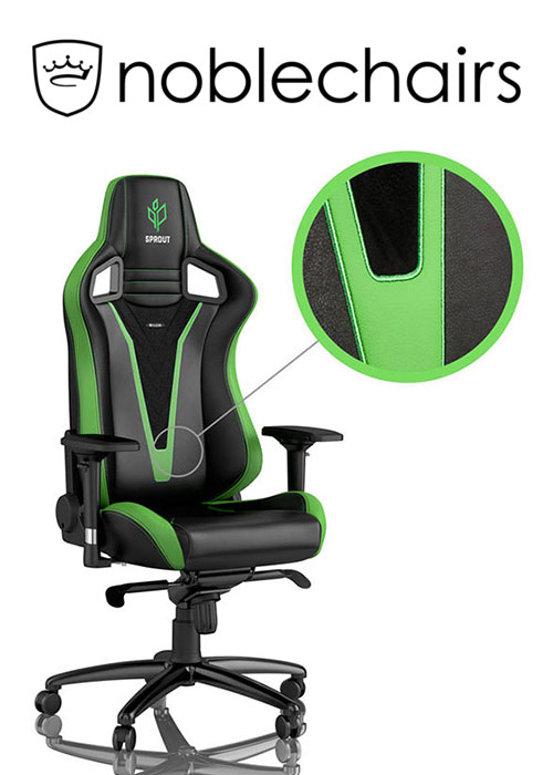 Noblechairs EPIC Series - Sprout Edition - Black/Green