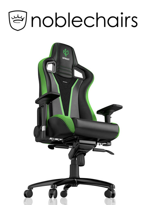 Noblechairs EPIC Series - Sprout Edition - Black/Green
