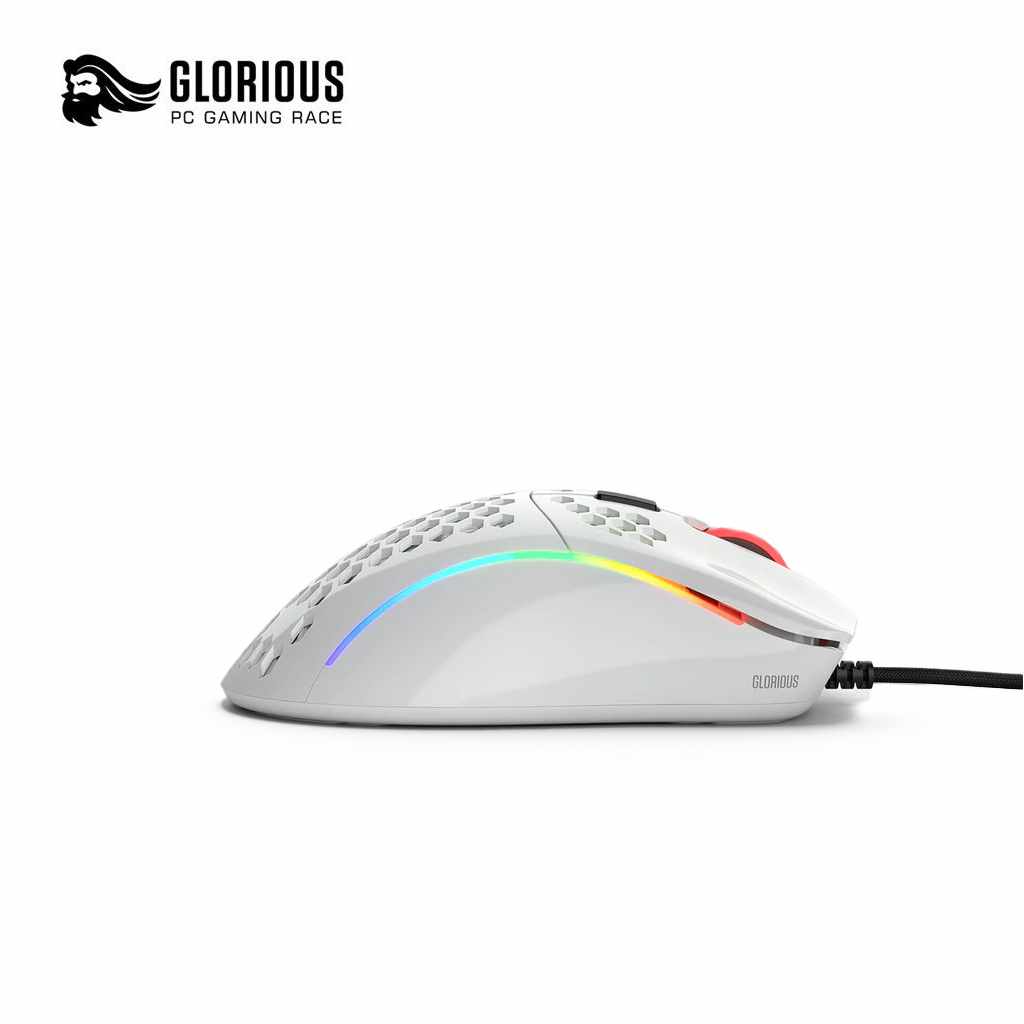 Glorious Model D- RGB Gaming Mouse - Glossy White