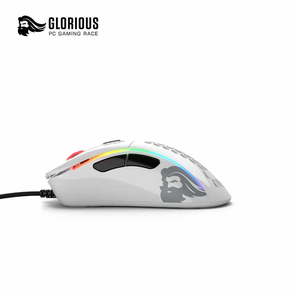 Glorious Model D- RGB Gaming Mouse - Glossy White