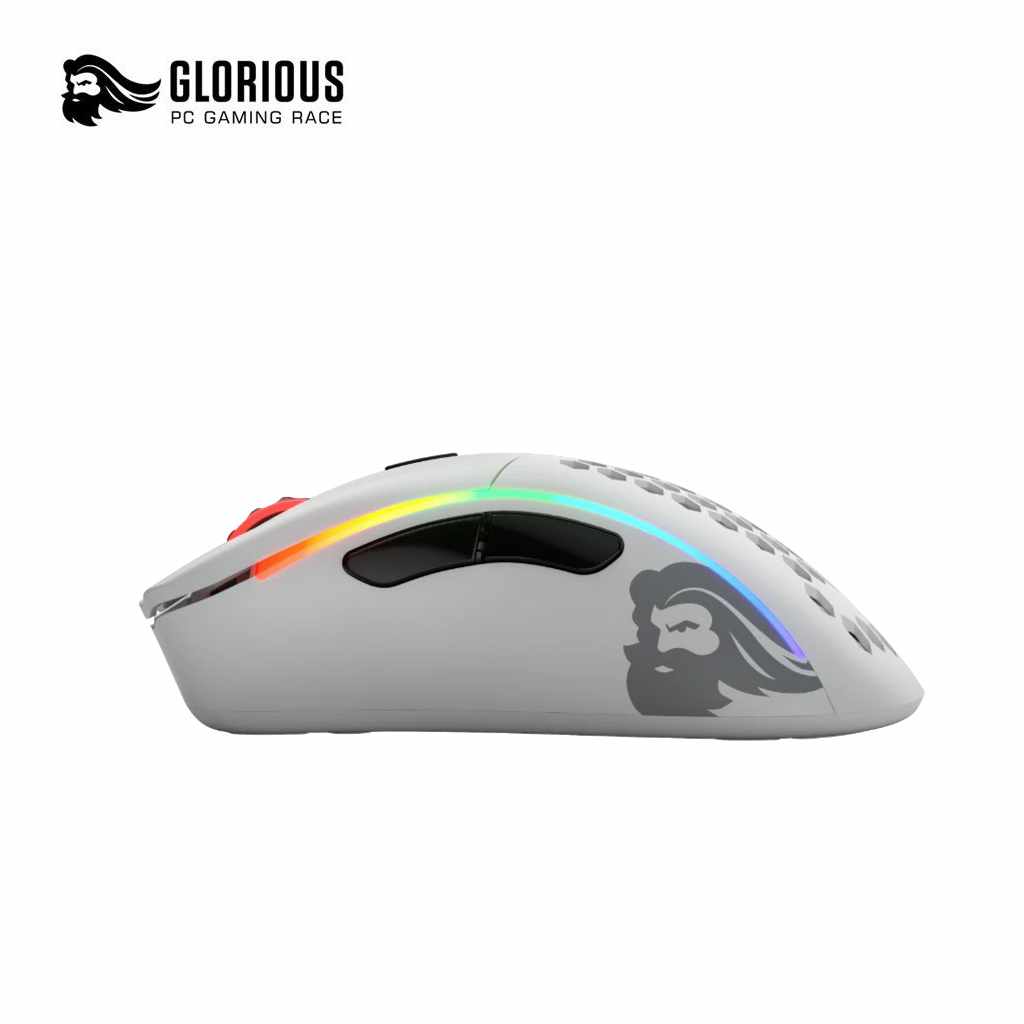 Glorious Model D Wireless RGB Gaming Mouse - Matte White