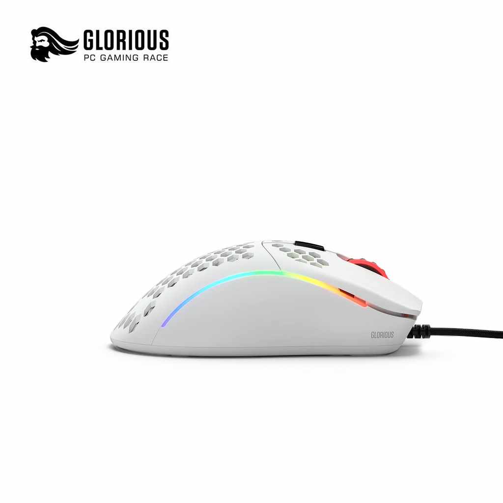 Glorious Model D- RGB Gaming Mouse - Matte White