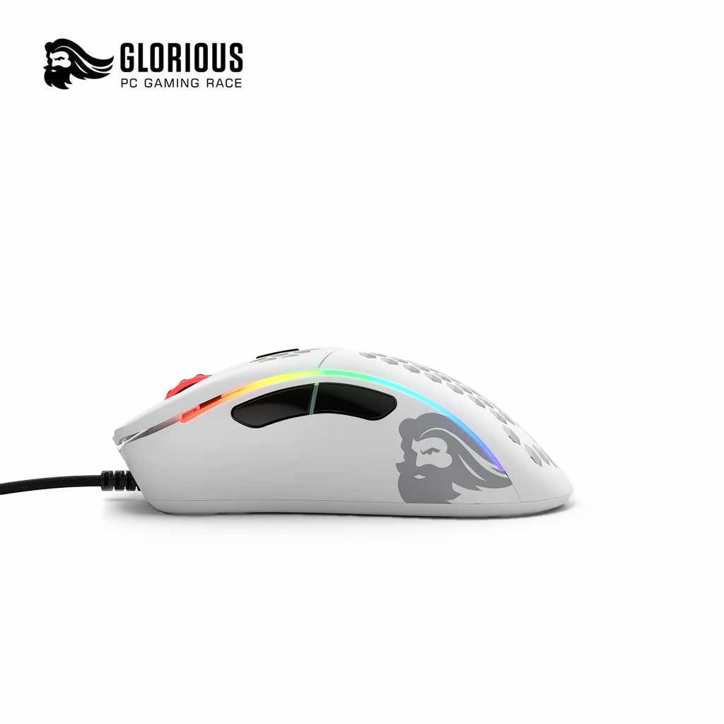 Glorious Model D- RGB Gaming Mouse - Matte White