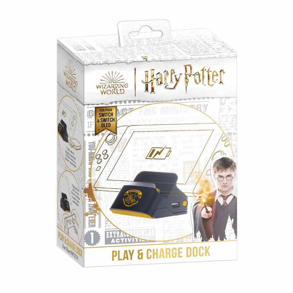 Harry Potter-Nintendo Switch-2 in 1 Dock and Stand-Black Hogwarts 