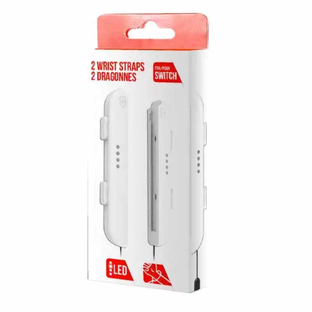 Pair of Joycon Hand Wrist Straps White 