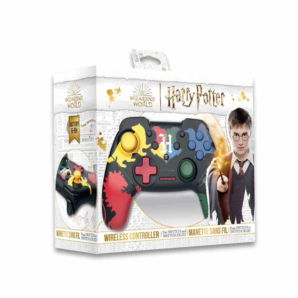 Harry Potter - Wireless Controller Muticolor for Switch with 1M cable - 4 Houses 