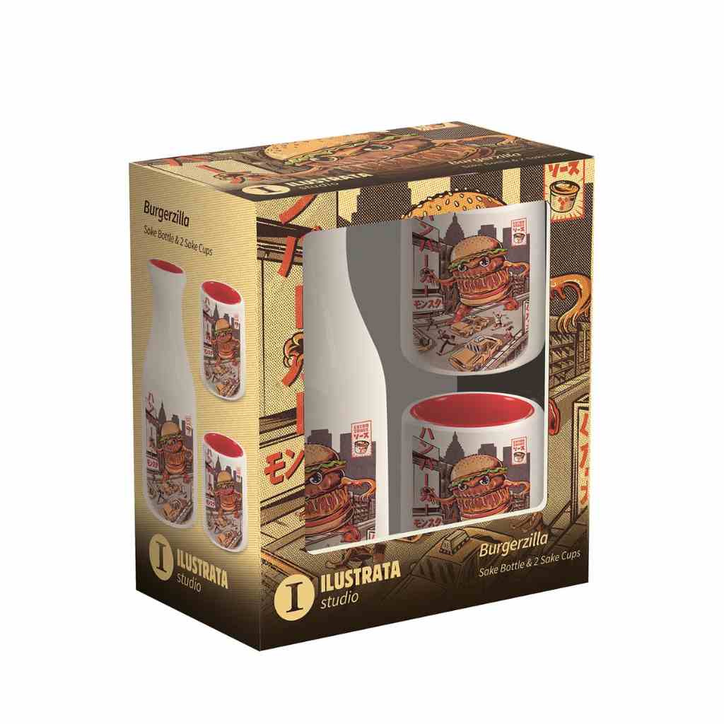 ILUSTRATA (BURGERZILLA) SAKE SET