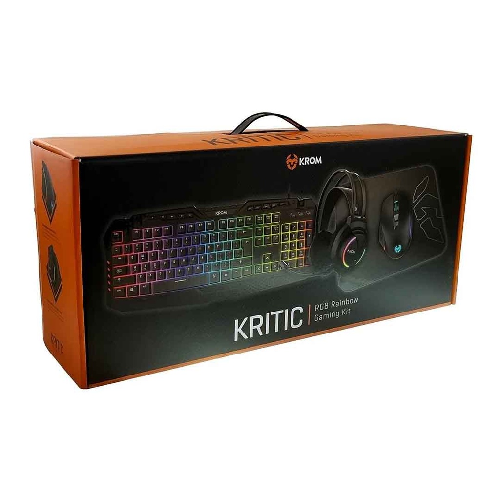 KROM KRITIC RGB Rainbow Gaming Kit