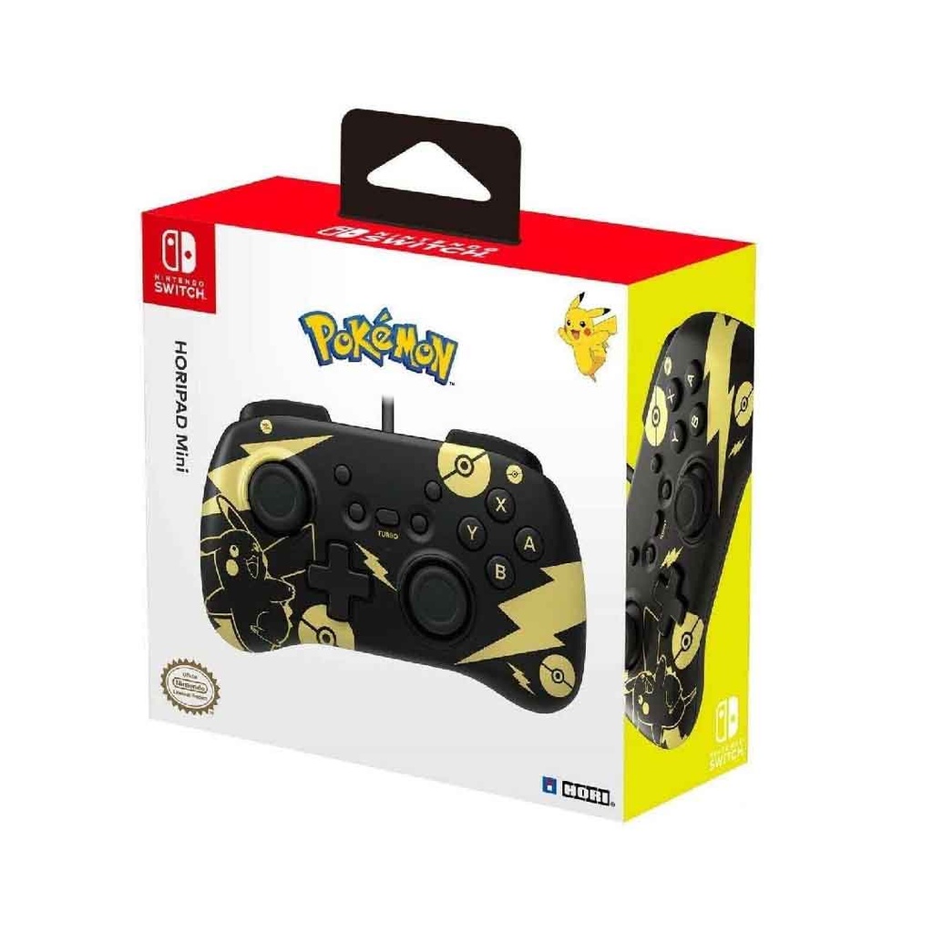 HORI NS HORIPAD Mini – Pokémon: Pikachu Black & Gold