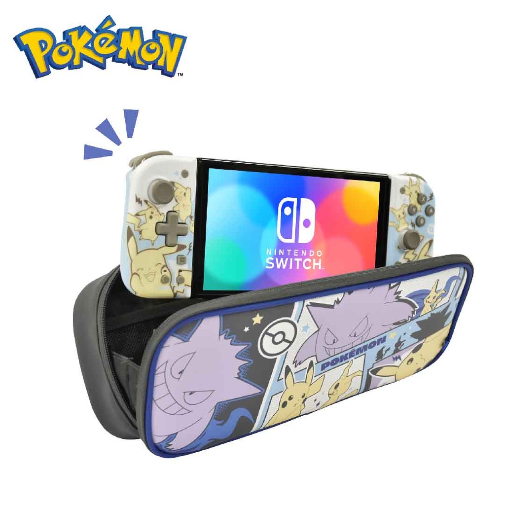 HORI NS Officially Licensed - Cargo Pouch Compact (Pikachu, Mimikyu & Gengar)