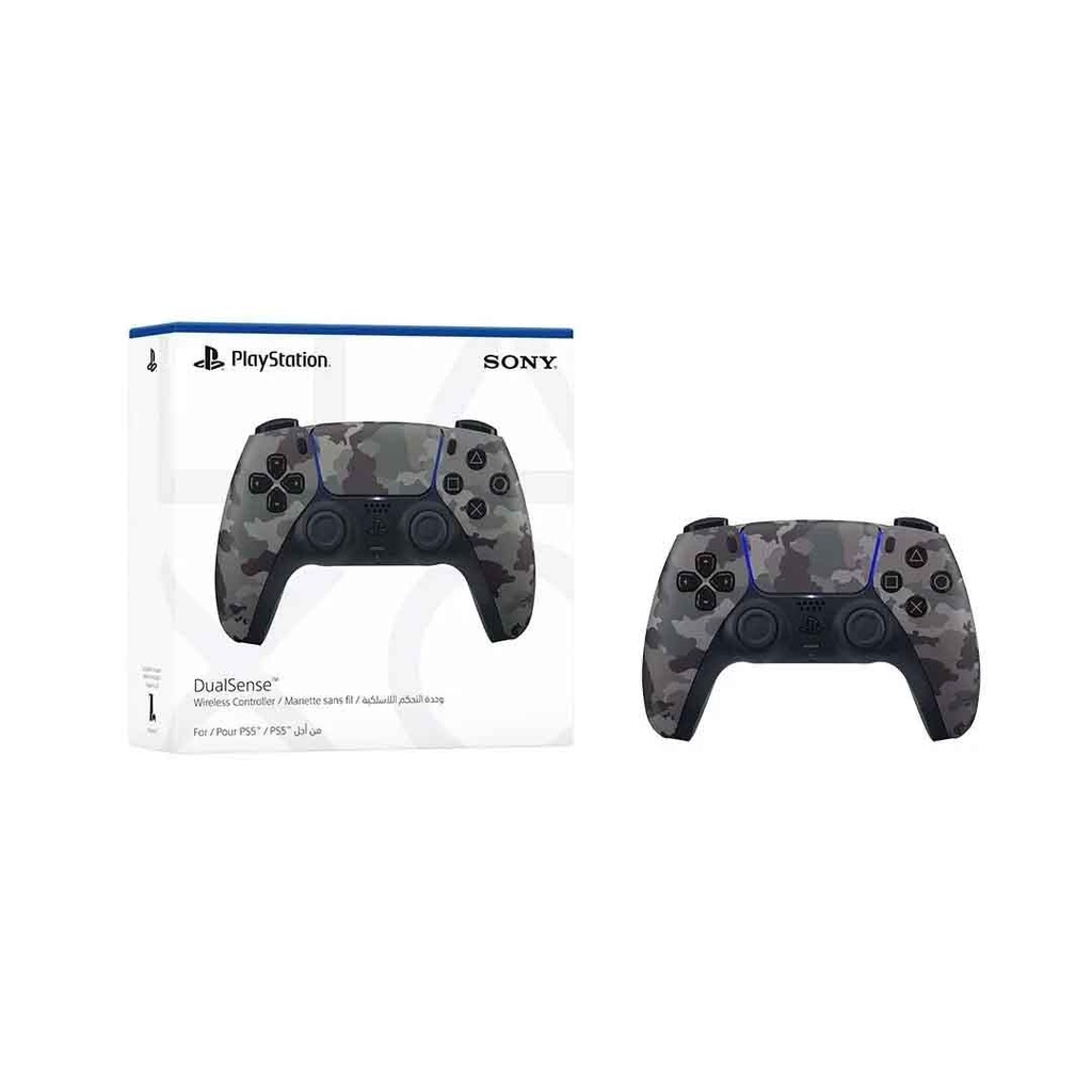 PS5 DualSense Wireless Controller - Grey Camo