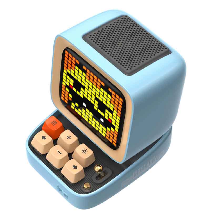 Divoom Ditoo-Mic Mini Karaoke Machine Pixel Art Bluetooth Speaker - Blue