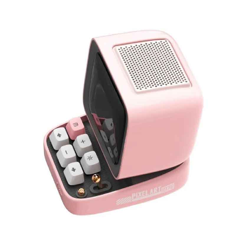 Divoom Ditoo-Mic Mini Karaoke Machine Pixel Art Bluetooth Speaker - Pink