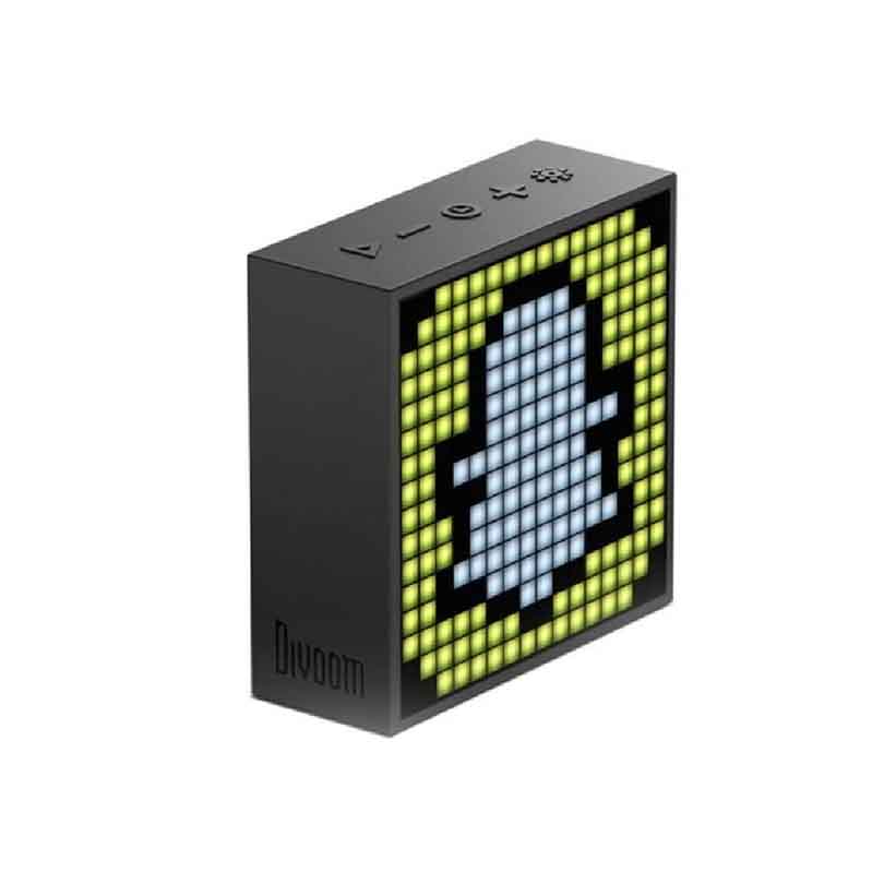 Divoom Timebox-Evo Pixel Art Speaker 16x16 DIY LED Display Alarm Clock Box - Black