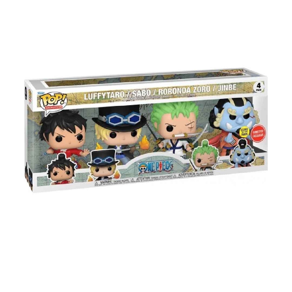 Funko Pop! Animation - One Piece 4pk (GW)