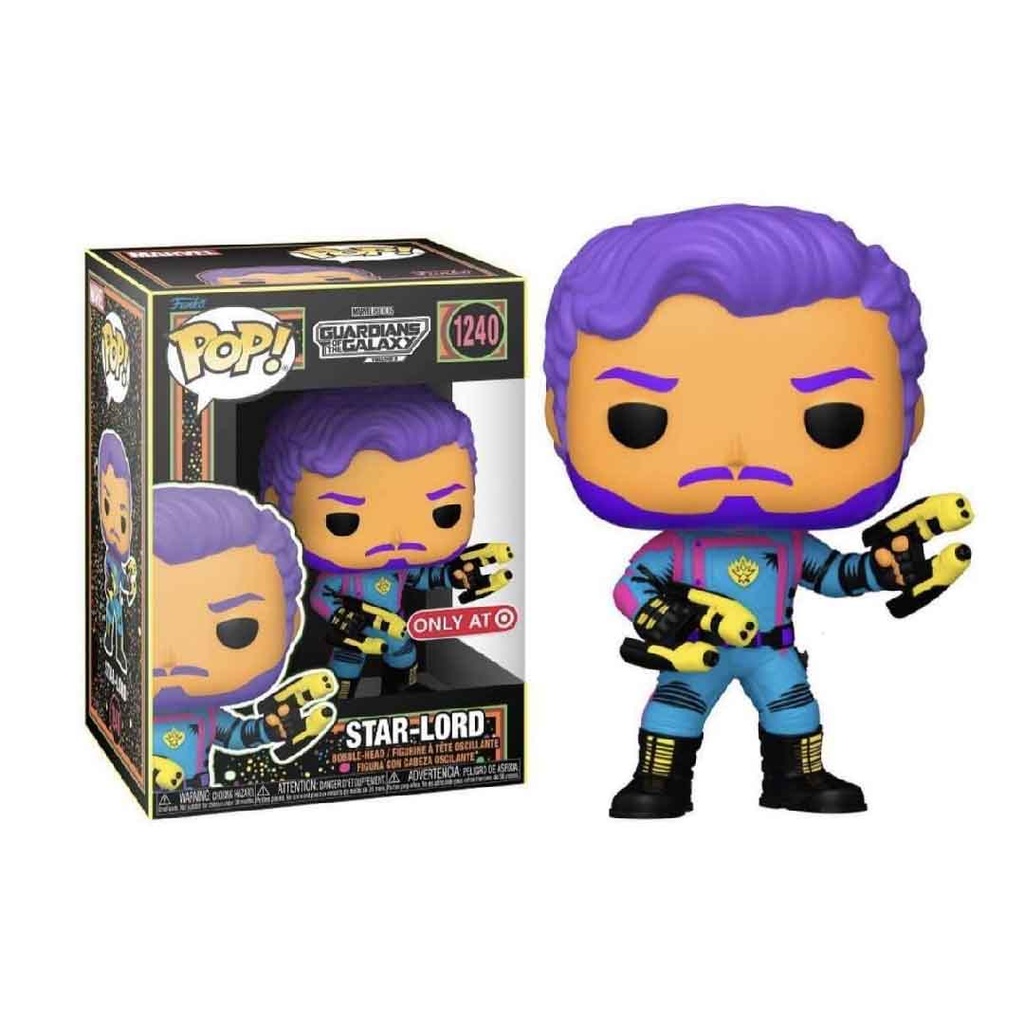 Funko Pop! Marvel - Guardian of the Galaxy 3 - Star-Lord (BLKLT)