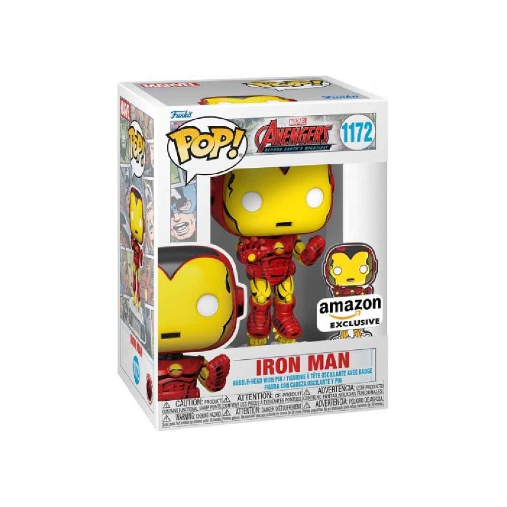 Funko Pop! Marvel: A60 - Comic Iron Man w/ Pin 