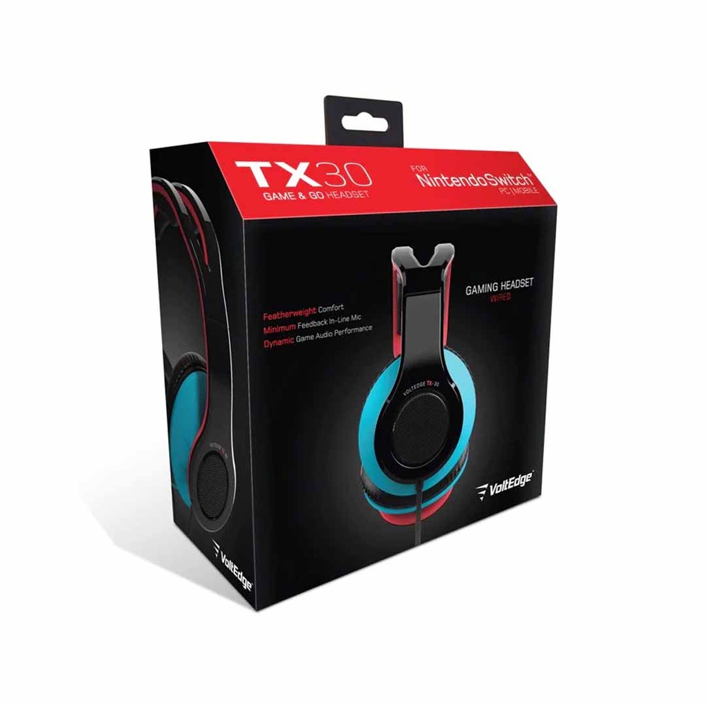 Gioteck TX-30 Stereo 'Game & Go' Wired Headset Orange/Blue