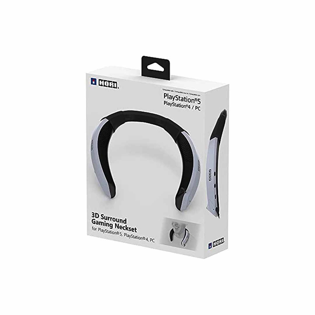 HORI 3D Surround Gaming Neckset - Wired Wearable Speaker for PS5