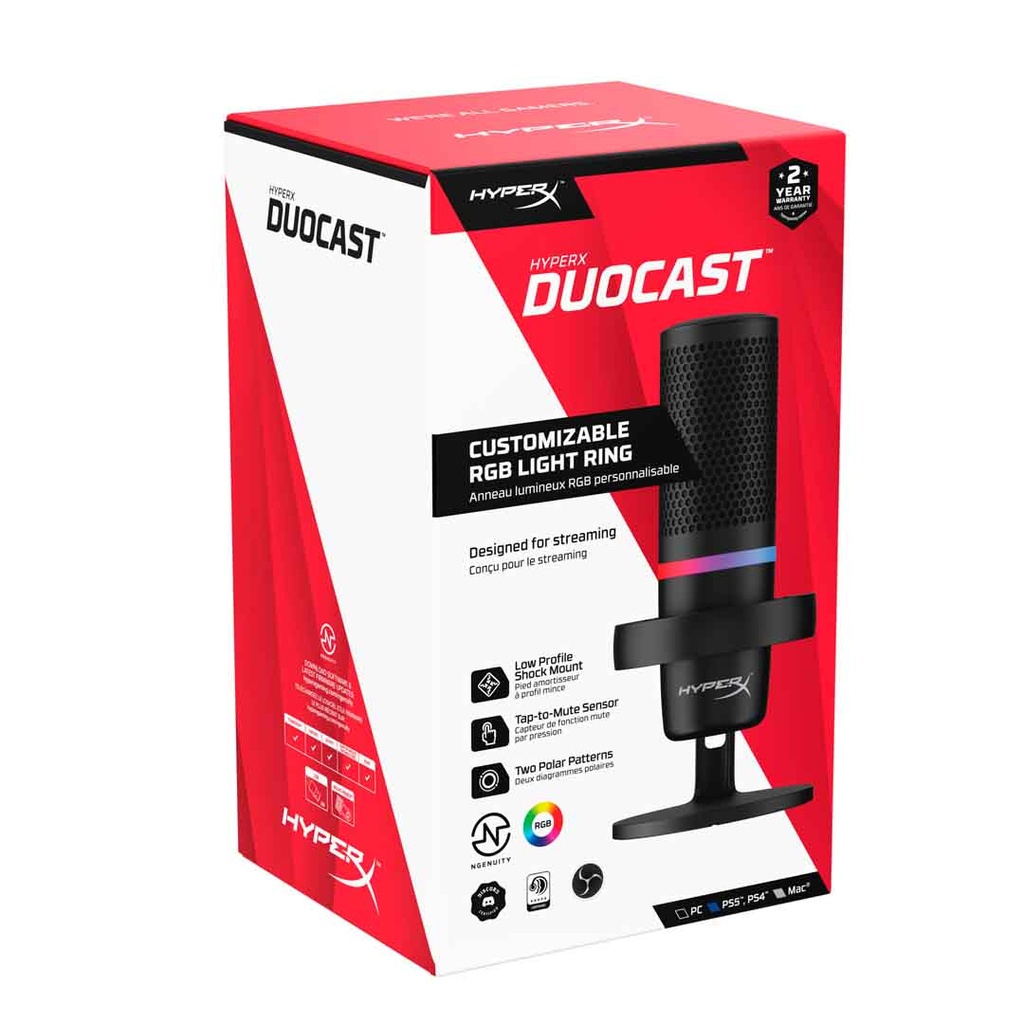 HyperX Duocast RGB USB Condenser Microphone
