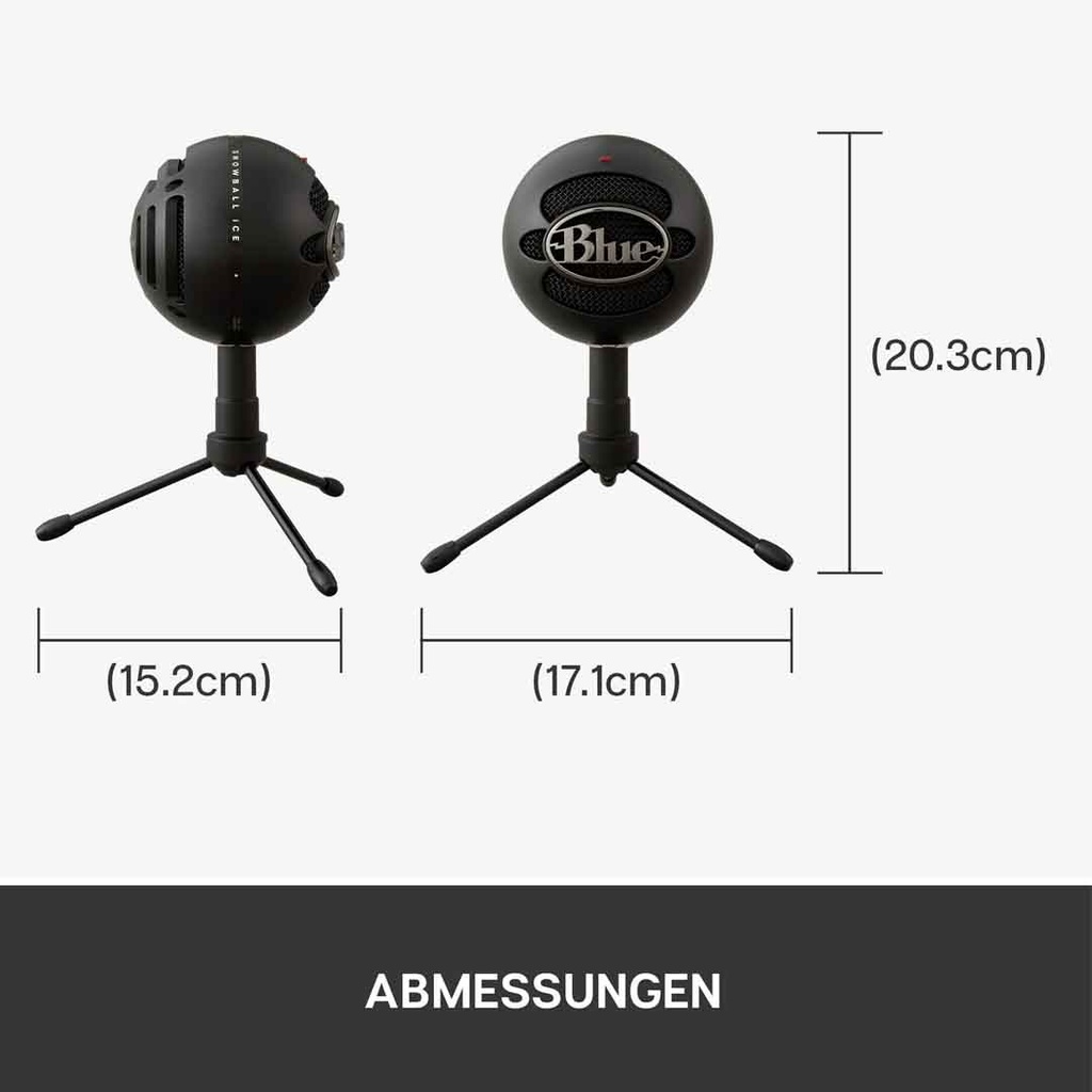 Logitech Blue Snowball iCE Plug and Play USB Microphone - Black