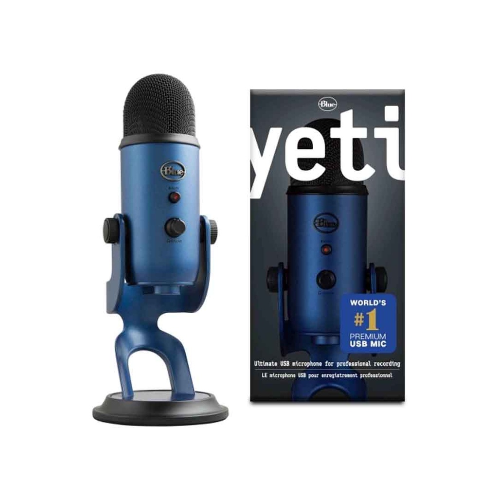 Logitech Blue Yeti USB Mic-MIDNIGHT BLUE-USB