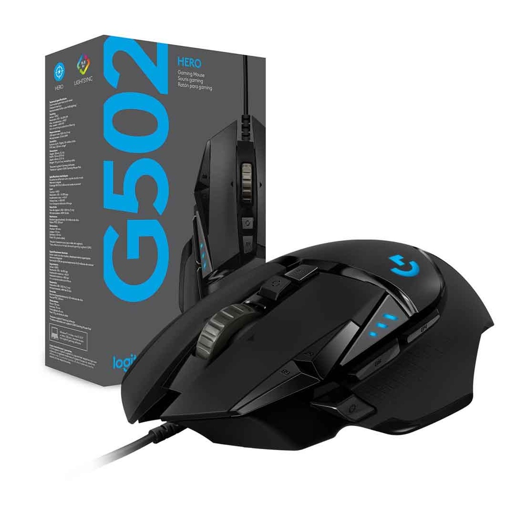 Logitech G502 HERO Gaming Mouse with HERO Sensor PC