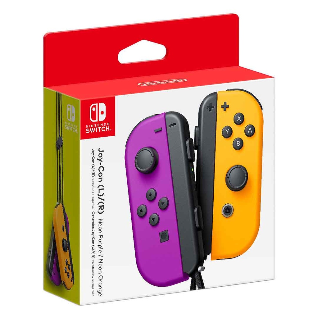 NS Joy-Con Controller Neon Purple / Neon Orange