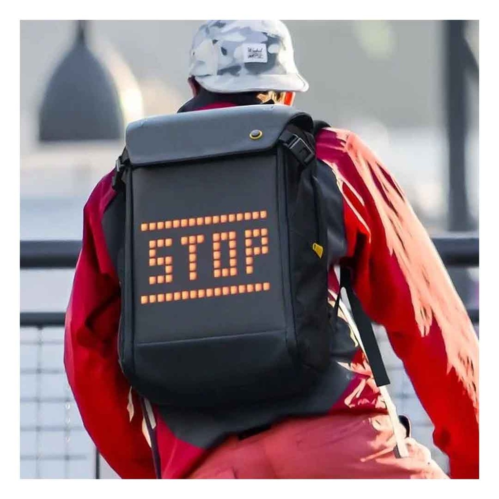 Pixoo Backpack-M Innovative Smart LED Backpack - Black
