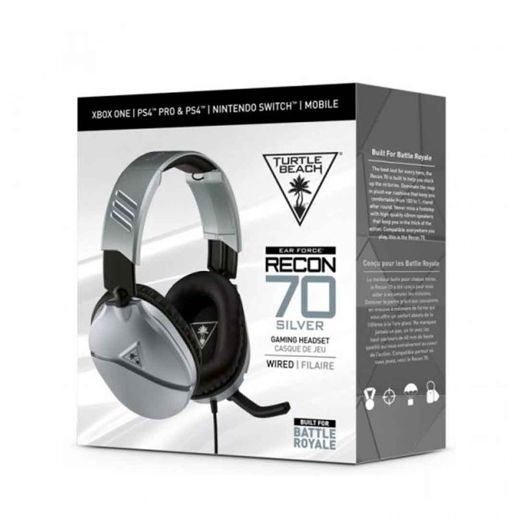 Turtle Beach Ear Force Recon 70 Gaming Headset - Silver