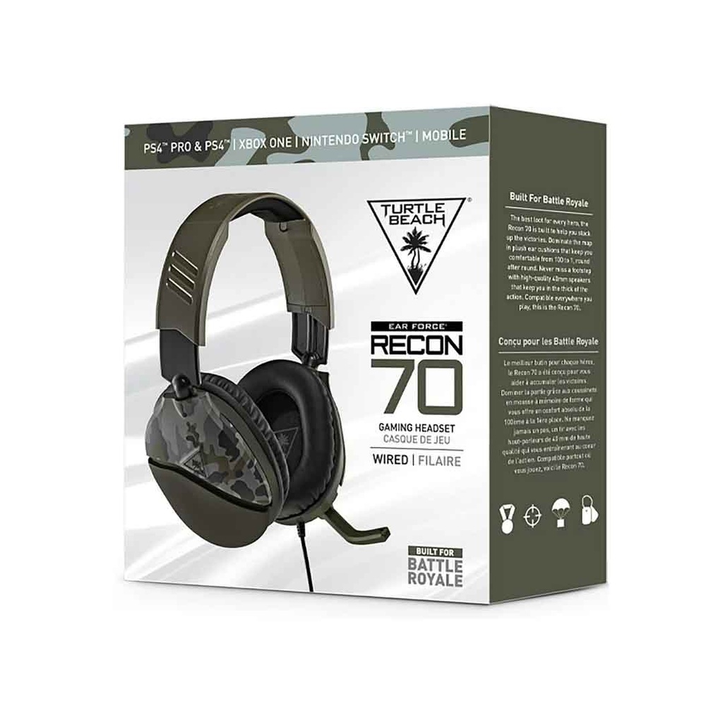 Turtle Beach Recon 70 Gaming Headset – Green Camo
