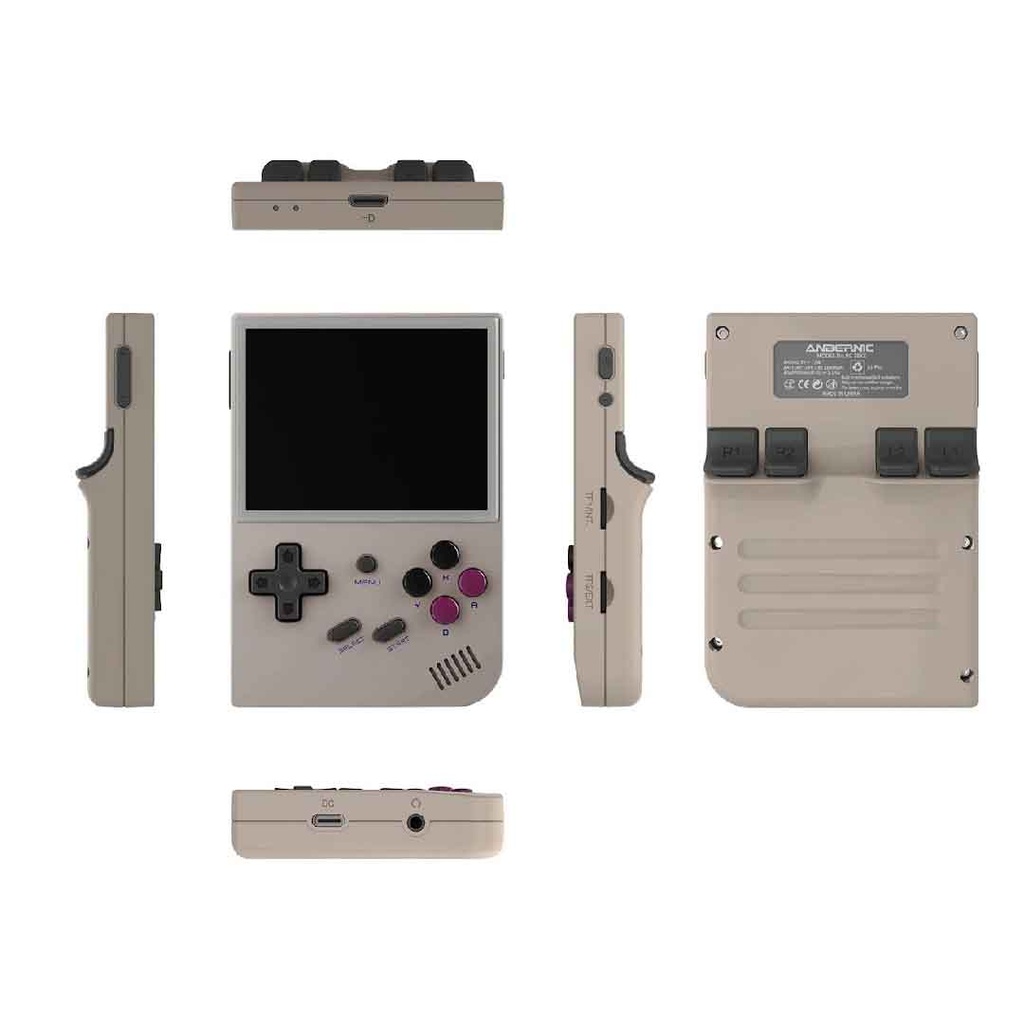 ANBERNIC RG35XX Handheld Game Console Linux System 3.5 Inch HDMI output 64GB (Gray)