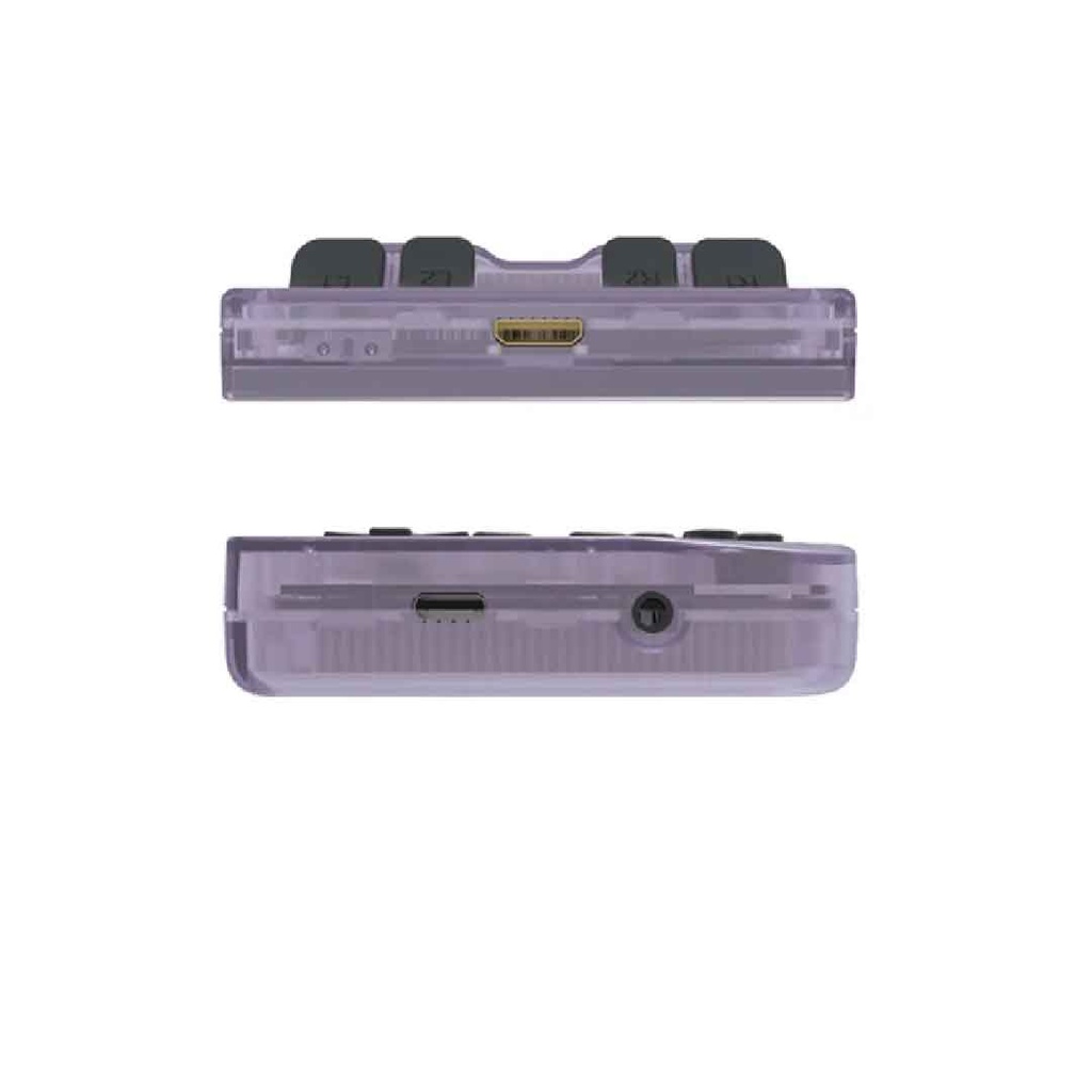 ANBERNIC RG35XX Handheld Game Console Linux System 3.5 Inch HDMI output 64GB (Transparent Purple)