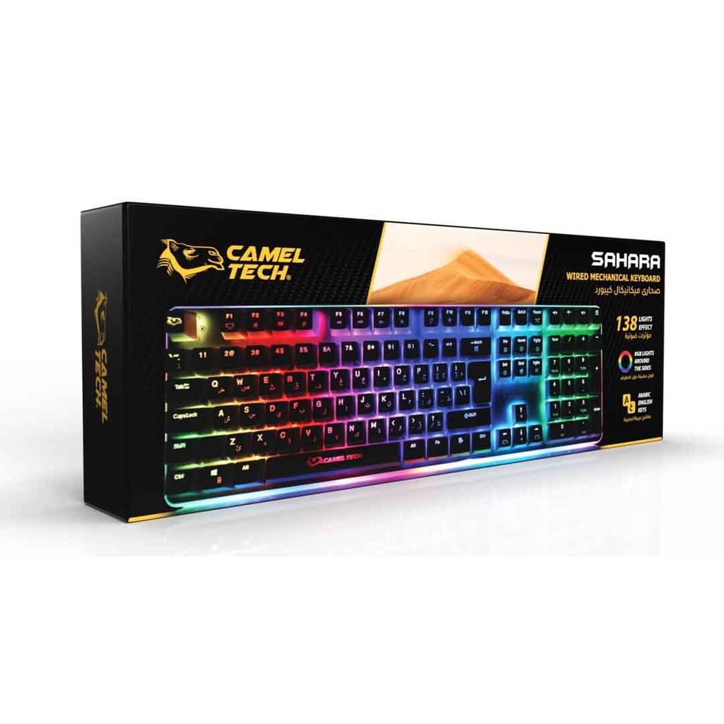 Camel Tech Sahara Keyboard/Red Switch - Black