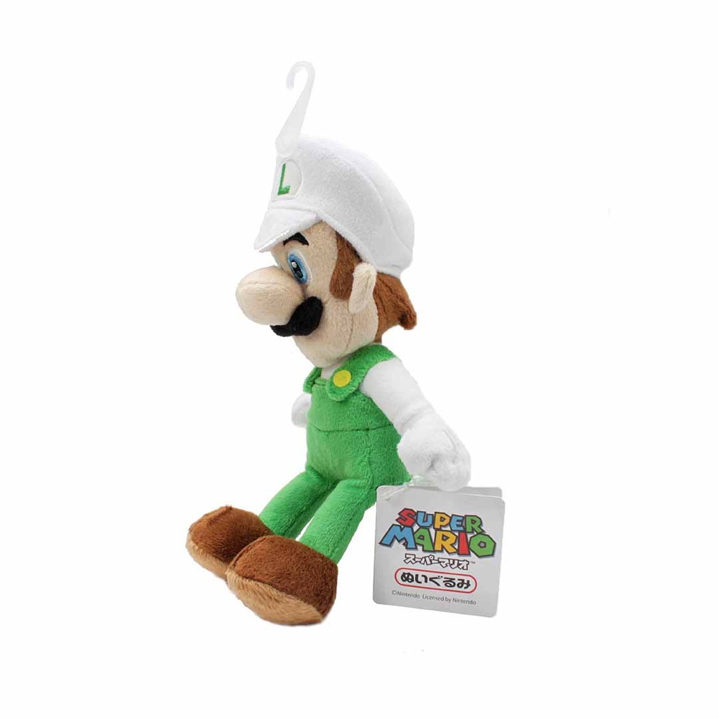 San Ei sanei officially licensed Super Mario Plush 9" fire Luigi japanese