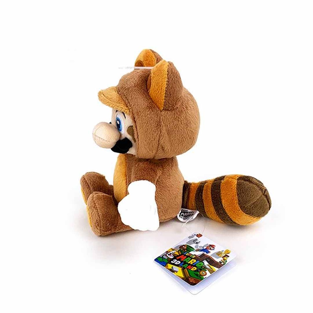Sanei Super Mario Raccoon Tanooki 8 Mario Plush Doll