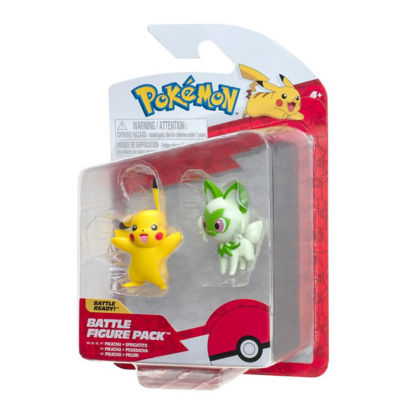 Pokemon Battle Figure Set 2-Pack Sprigatito & Pikachu