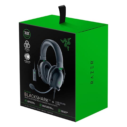 Razer Blackshark V2 + USB Sound Card Headset