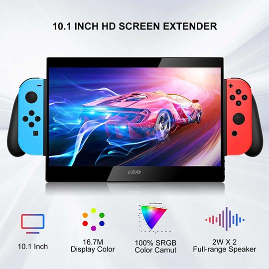 G-Story GS101NT 10.1” LED Monitor for NS with Bag