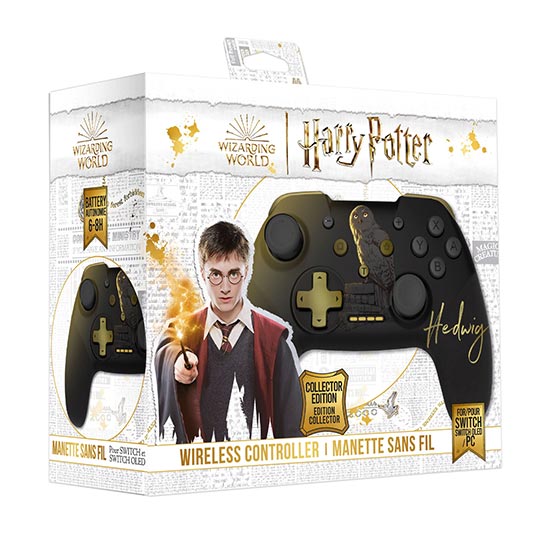 Freaks And Geeks Harry Potter -Hedwig Wireless Controller for Switch with 1M cable - Black 