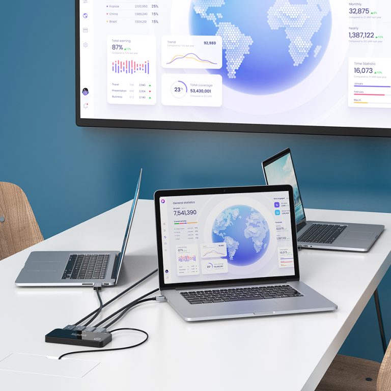 Blupebble 3in1 HDMI Switch (Supports the highest resolution 4K@60Hz/HDR) Black