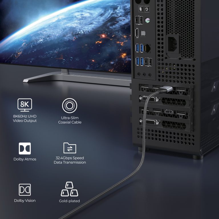 Blupebble 8K Ultra DP 1.4 Cable 1 Meter