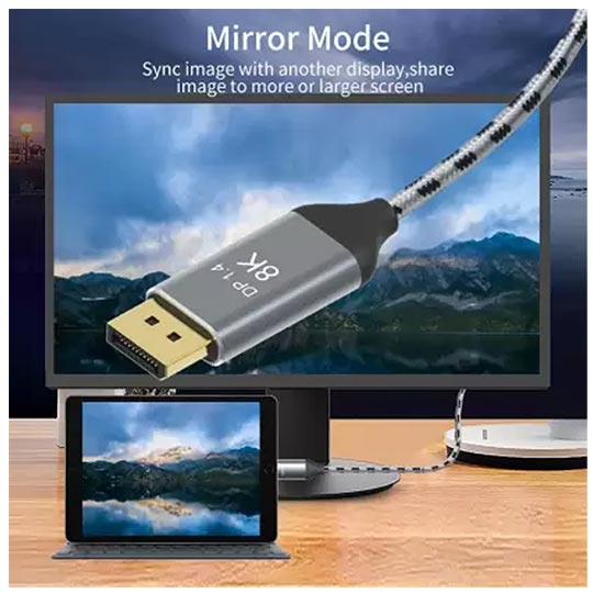 Blupebble 8K Ultra DP 1.4 Cable 2 Meter
