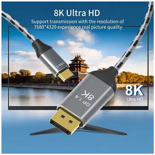 Blupebble 8K Ultra DP 1.4 Cable 2 Meter