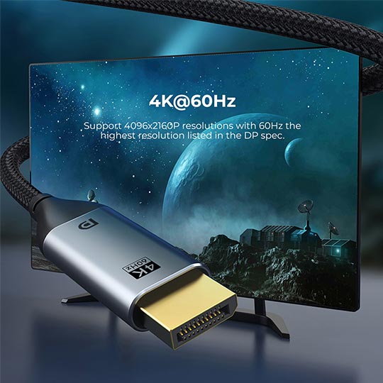 Blupebble USB-C to Display 4K Cable 1.8 Meter