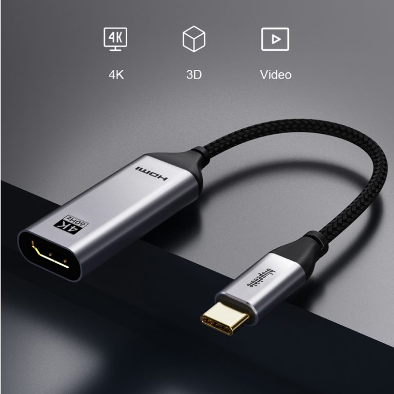 Blupebble USB-C to HDMI Adapter (Supports 4k@60Hz) Grey