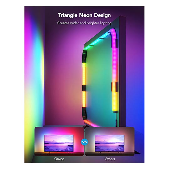 Govee RGBIC Neon TV Backlight,suitable for 45-55 inch (four
