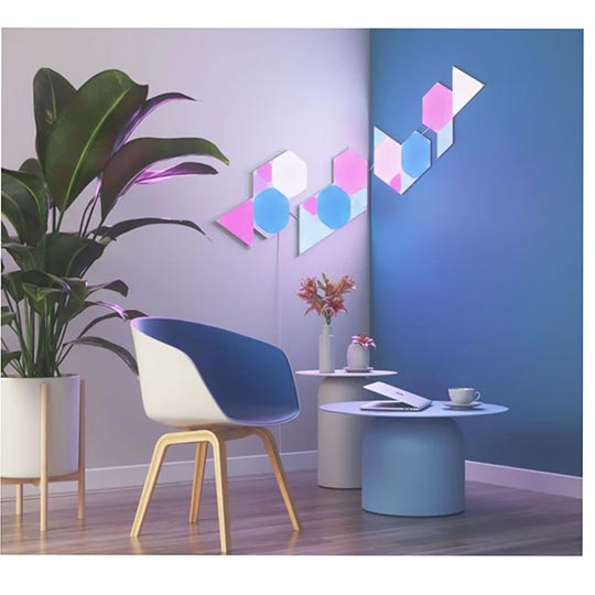 Nanoleaf - Shapes - Triangles - White - 3 Pack Epansion - Panels Only
