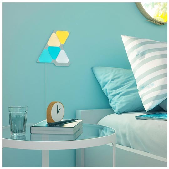 Nanoleaf - Shapes - Triangles Mini - Starter Kit - White - 5 Pack 