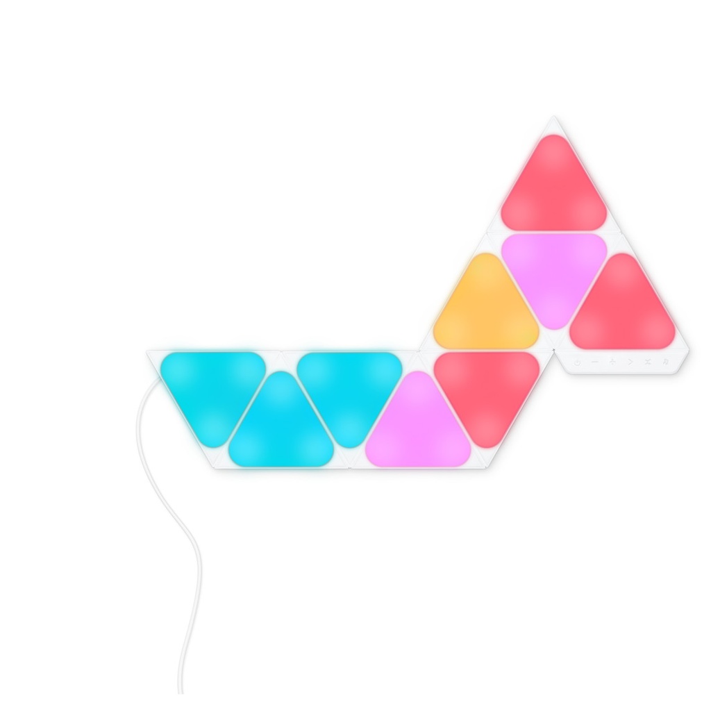 Nanoleaf - Shapes - Triangles Mini - Starter Kit - White - 9 Pack 